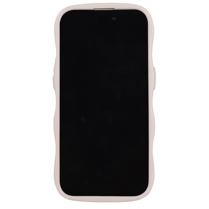 Bild 4, holdit iPhone 15 Pro Max Skal Wavy Light Beige Transparent