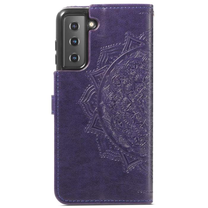 Bild 3, Samsung Galaxy S22 Plus Fodral Mandala Läder Lila