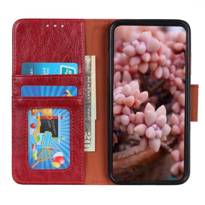 Bild 4, Samsung Galaxy A13 4G Fodral Nappa Läder Röd