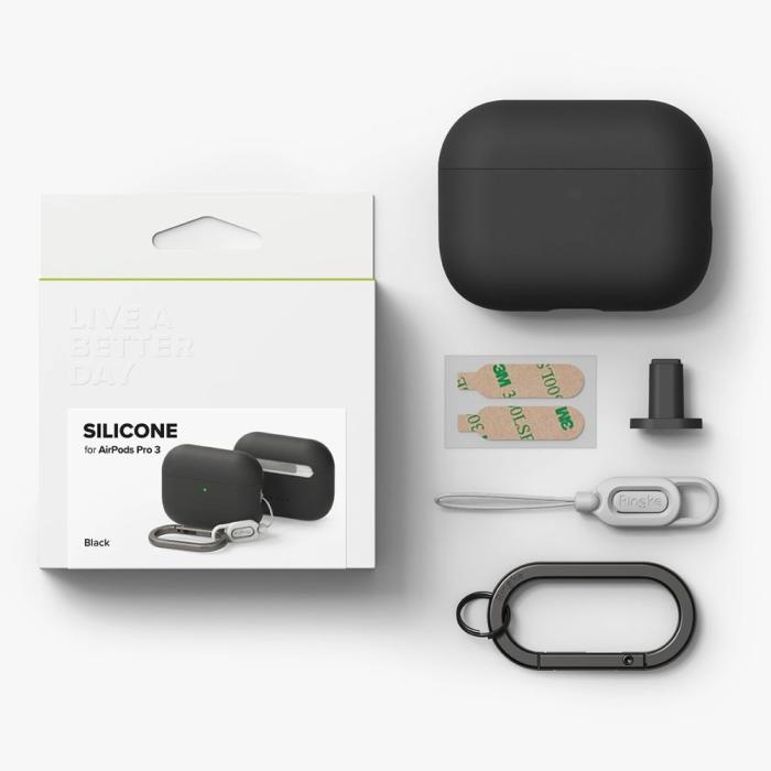 Bild 6, Ringke AirPods Pro 3 Skal Silikon Svart