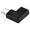 USB-C Hona - USB-C Hane Adapter 90 Grader Svart