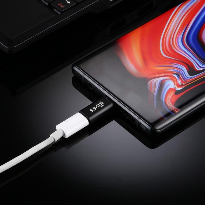 Bild 4, USB-C Hona - USB-C Hane Adapter Svart