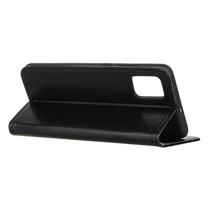 Bild 4, Samsung Galaxy A02s - Crazy Horse Fodral - Svart