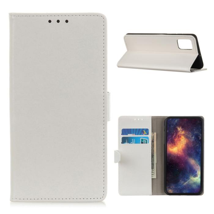 Bild 1, Samsung Galaxy A02s - Crazy Horse Fodral - Vit