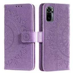 Xiaomi Redmi Note 10S - Mandala Läder Fodral - Lila