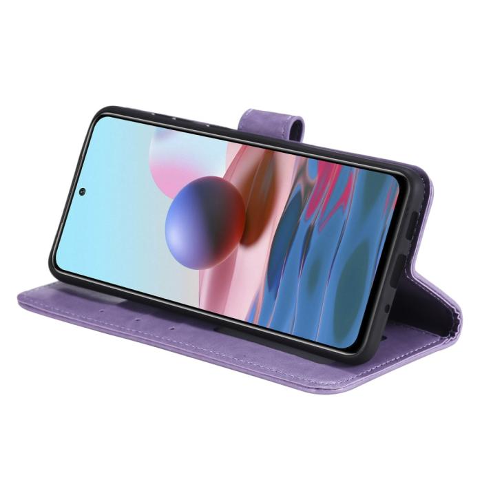 Bild 6, Xiaomi Redmi Note 10S - Mandala Läder Fodral - Lila