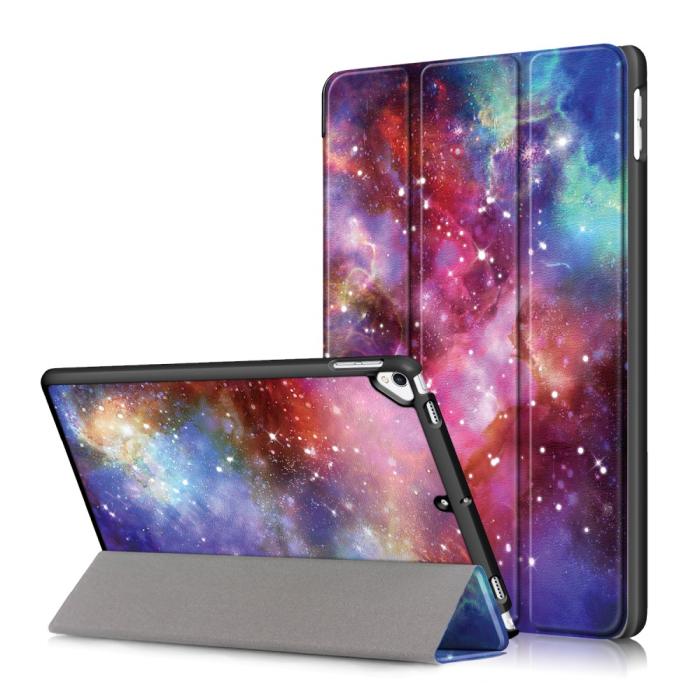 Bild 1, iPad 10.2 2019/2020/2021 Fodral Tri-Fold Cosmic Space