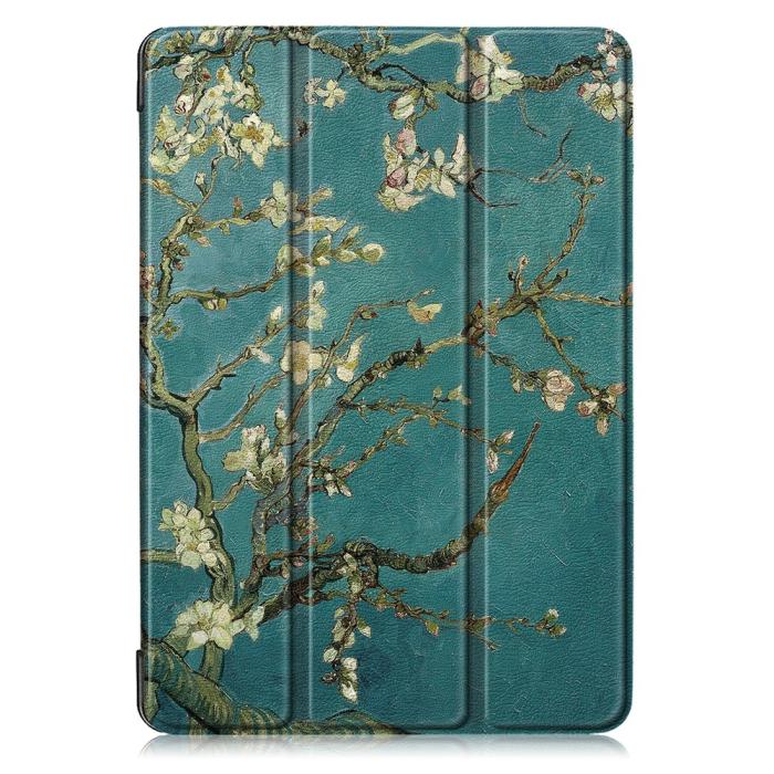 Bild 2, iPad 10.2 2019/2020/2021 Fodral Tri-Fold Peach Blossom