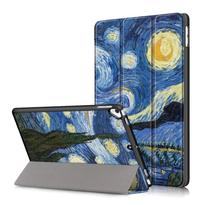 Bild 1, iPad 10.2 2019/2020/2021 Fodral Tri-Fold Brush Painting