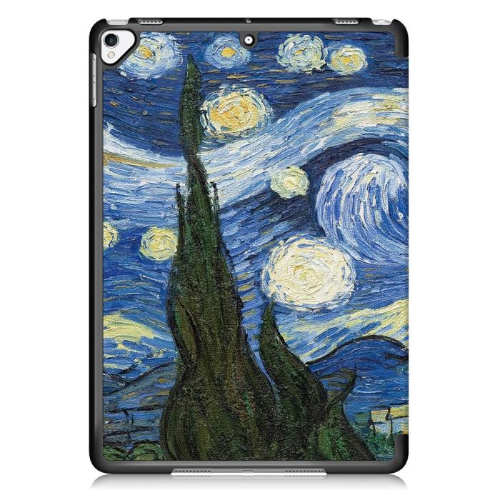 Bild 3, iPad 10.2 2019/2020/2021 Fodral Tri-Fold Brush Painting