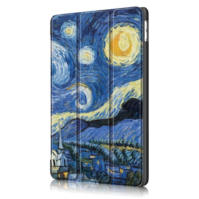 Bild 4, iPad 10.2 2019/2020/2021 Fodral Tri-Fold Brush Painting
