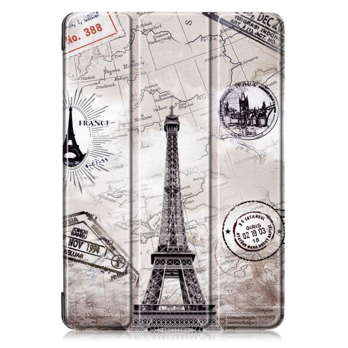 Bild 2, iPad 10.2 2019/2020/2021 Fodral Tri-Fold Eiffeltornet