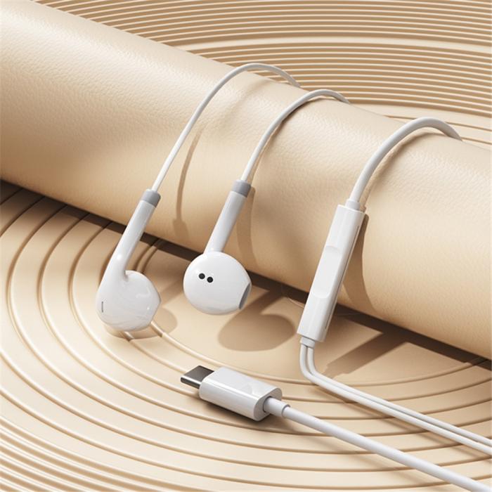 Bild 3, WEKOME In-Ear Hörlurar USB-C Vit