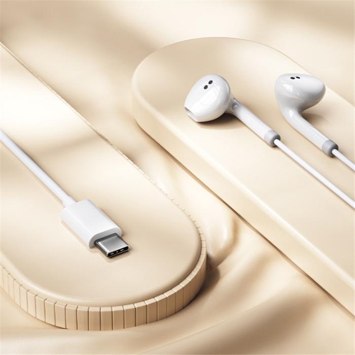 Bild 5, WEKOME In-Ear Hörlurar USB-C Vit