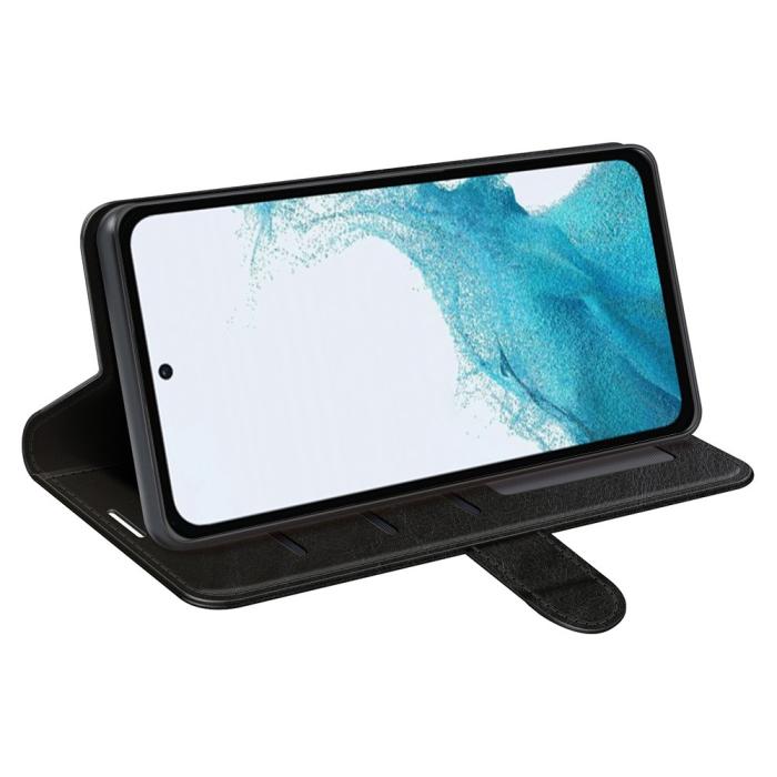 Bild 3, Samsung Galaxy A54 5G Fodral Crazy Horse Läder Svart