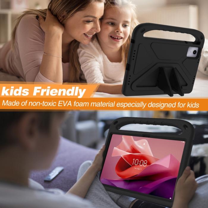 Bild 5, Lenovo Tab M11 Kickstand Skal EVA För Barn Svart