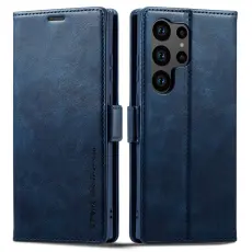 LC.IMEEKE Galaxy S23 Ultra Fodral RFID Magnetisk Stängning Blå