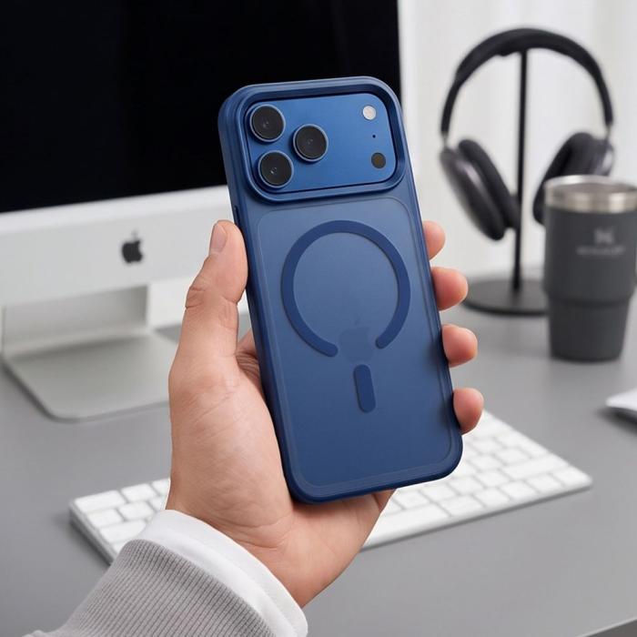 Bild 6, Tech-Protect iPhone 18 Pro/17 Pro Skal MagSafe MagMat CC Blå