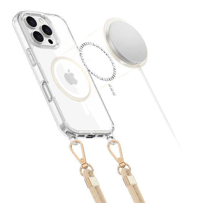 Bild 5, Tech-Protect iPhone 16 Pro Skal MagSafe FlexAir Chain Svart/Taupe