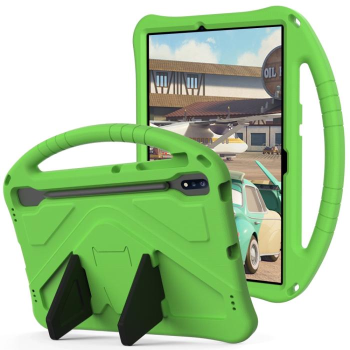 Bild 5, Samsung Galaxy Tab S7 FE/S7 Plus/S8 Plus Fodral Skal EVA Grön