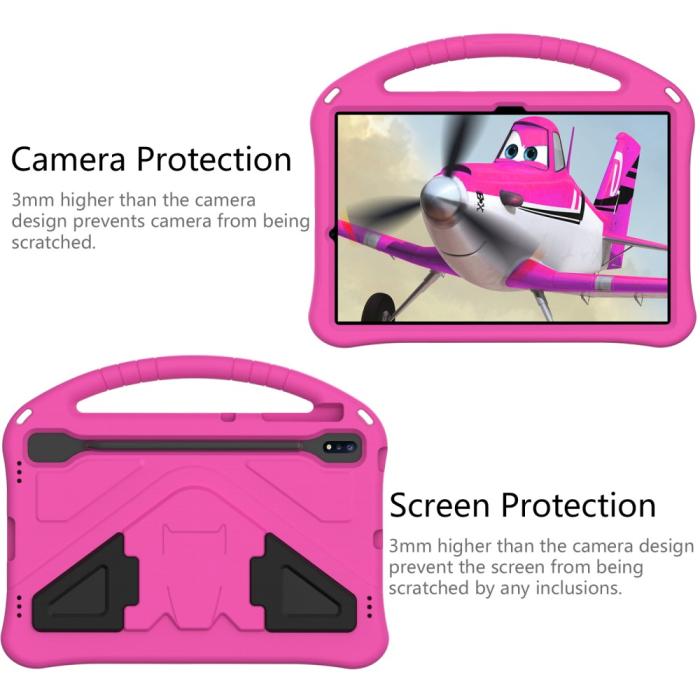 Bild 4, Samsung Galaxy Tab S7 FE/S7 Plus/S8 Plus Fodral Skal EVA Rosa