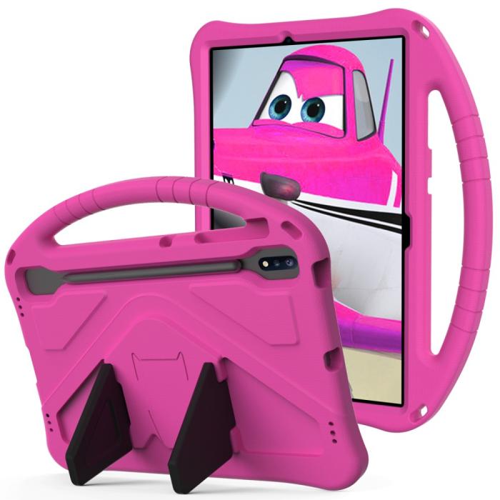 Bild 5, Samsung Galaxy Tab S7 FE/S7 Plus/S8 Plus Fodral Skal EVA Rosa