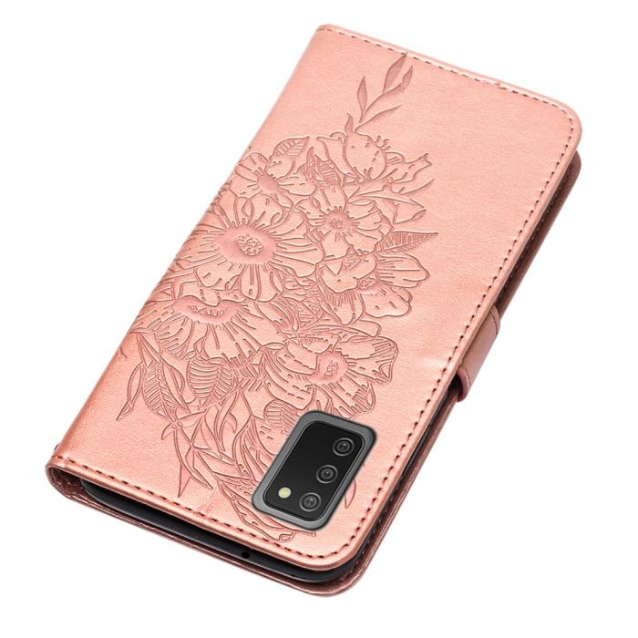 Bild 5, Samsung Galaxy A03s Fodral Tryckt Butterfly Roséguld