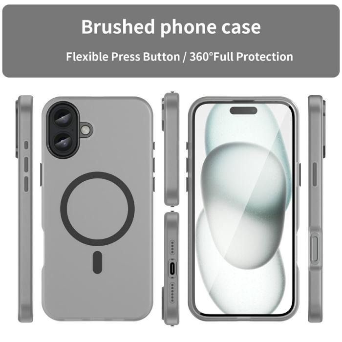 Bild 3, iPhone 16 Plus Skal MagSafe Slim Matt Svart