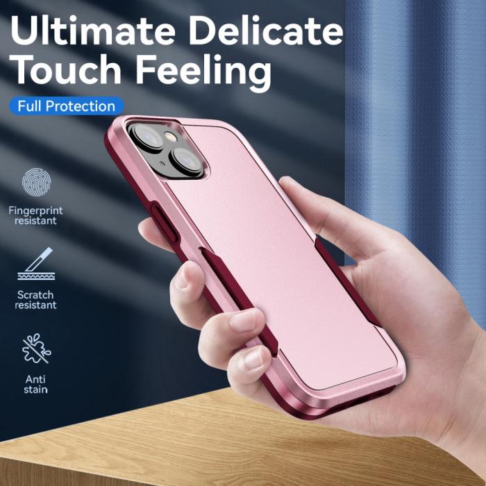 Bild 5, iPhone 15 Skal Hybrid Tough Armor Rosa