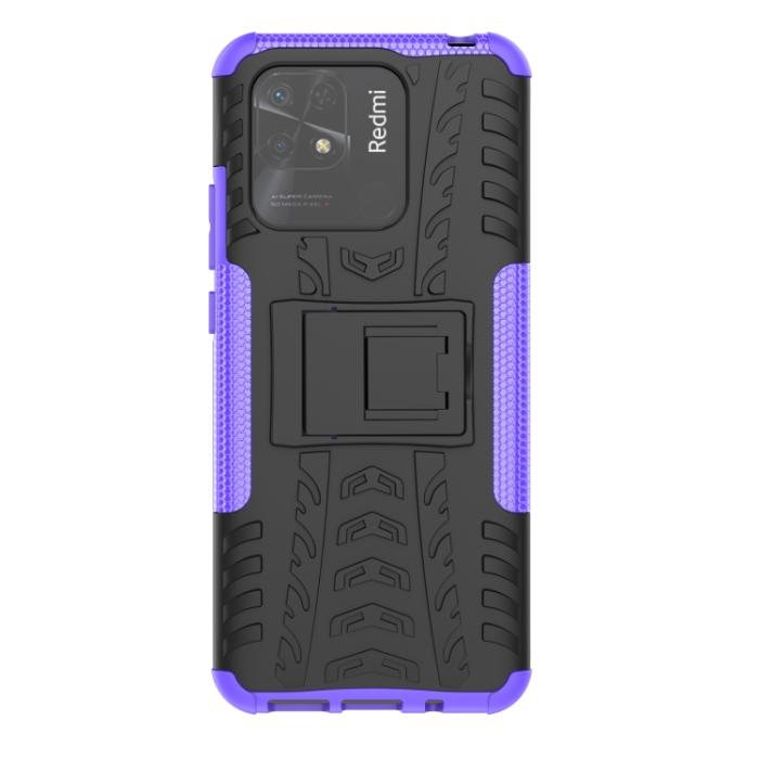 Bild 2, Xiaomi Redmi 10C Skal Ultimata Stöttåligt med Stöd Lila
