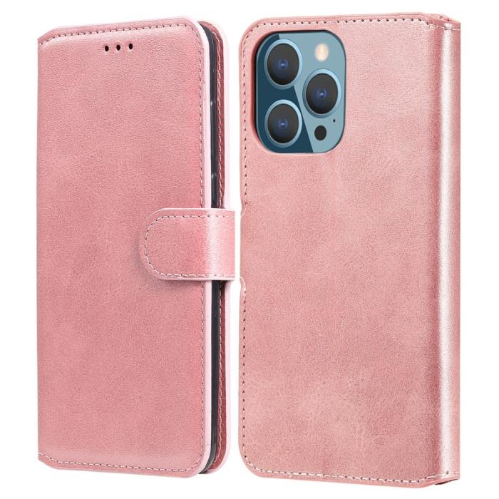 Bild 1, iPhone 13 Pro Fodral Läder Roséguld