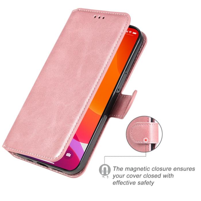 Bild 2, iPhone 13 Pro Fodral Läder Roséguld