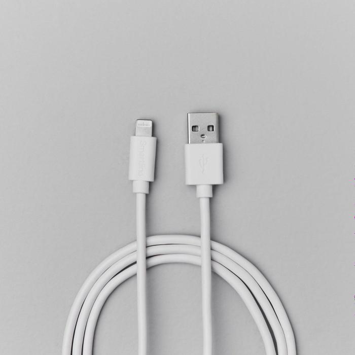 Bild 4, Smartline 1m Lightning MFi Laddningskabel Vit