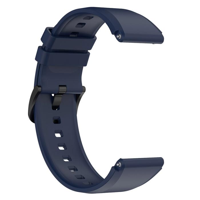 Bild 5, Silikon Armband Smartwatch (22 mm) Mörk Blå