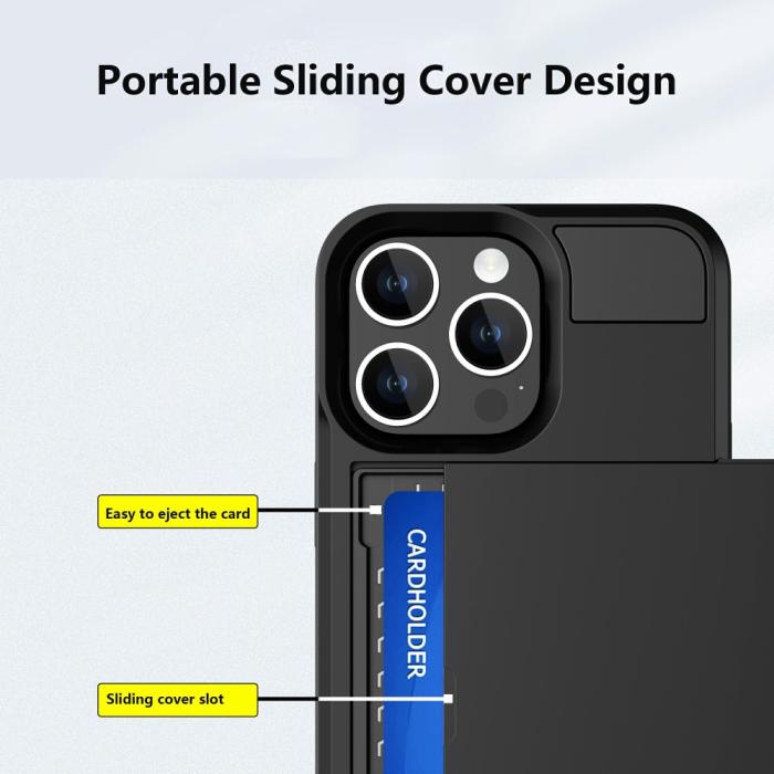 Bild 3, iPhone 15 Plus Skal Hybrid Armor Med Kortfack Mintgrön