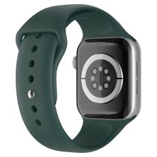 Apple Watch 38/40/41 mm Silikon Armband (S/M) Mörk Grön
