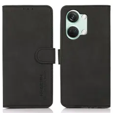 KHAZNEH OnePlus Nord 3 5G Fodral Retro Läder Svart