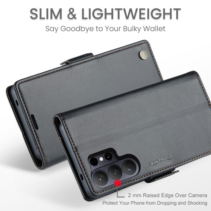 Bild 5, CASEME Samsung Galaxy S26 Ultra Fodral RFID Läder Svart