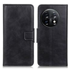 OnePlus 11 5G Fodral Crazy Horse Läder Svart