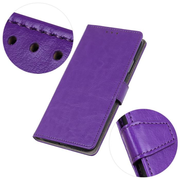 Bild 5, Samsung Galaxy A02s - Crazy Horse Fodral - Lila