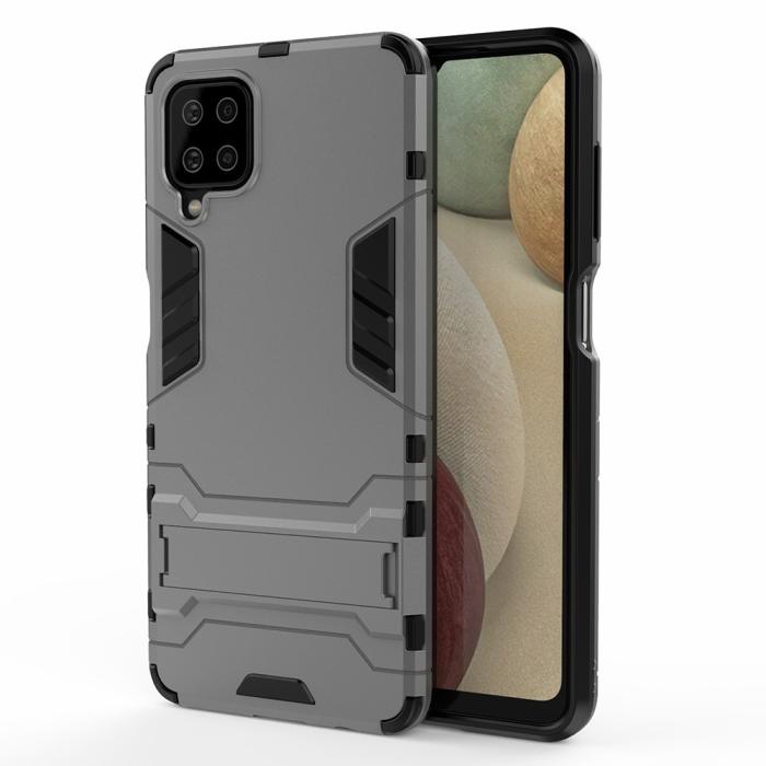Bild 5, Samsung Galaxy A12 - Hybrid Skal Med Kickstand - Blå