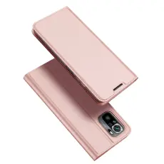 Xiaomi Redmi Note 10S - DUX DUCIS Skin Pro Fodral - Ros&eacute;guld