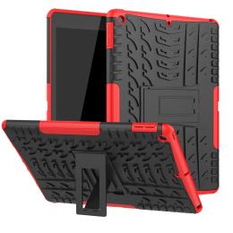 iPad 10.2 2019/2020/2021 Skal Rugged Kickstand Armor Röd