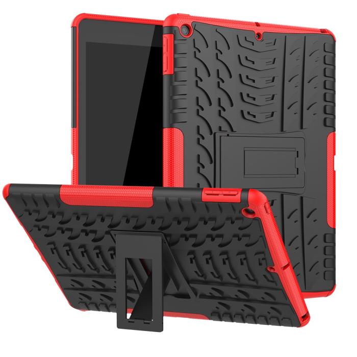 Bild 1, iPad 10.2 2019/2020/2021 Skal Rugged Kickstand Armor Röd
