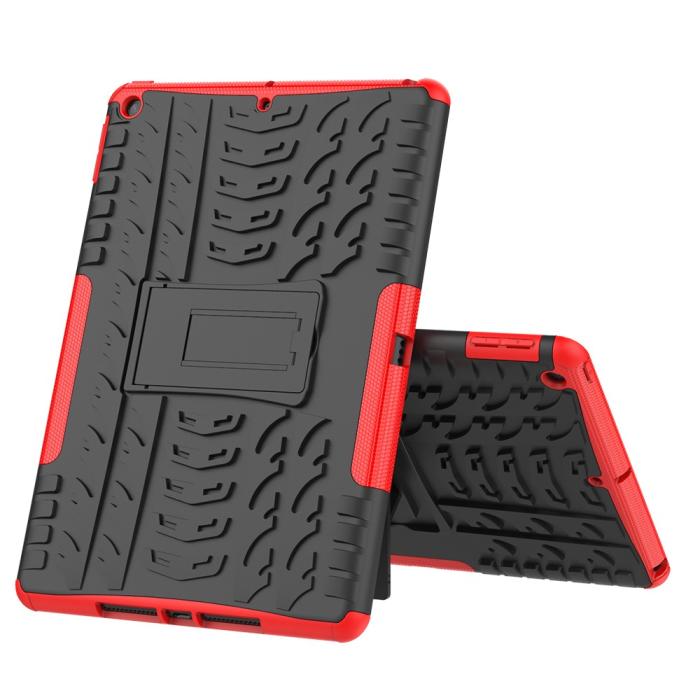 Bild 3, iPad 10.2 2019/2020/2021 Skal Rugged Kickstand Armor Röd