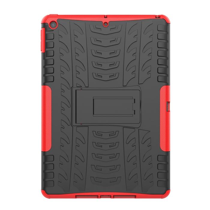 Bild 4, iPad 10.2 2019/2020/2021 Skal Rugged Kickstand Armor Röd