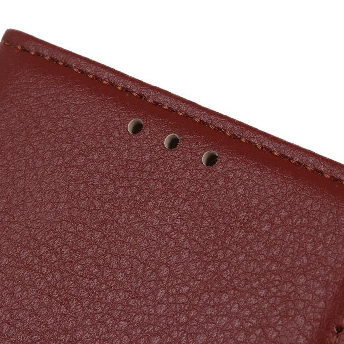 Bild 5, Huawei Y5 (2019) - Litchi Plånboksfodral - Brun