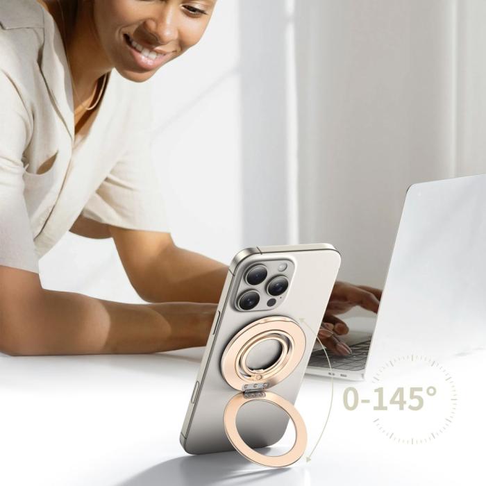Bild 2, Tech-Protect Magnetisk MagSafe Ringhållare Satin Guld