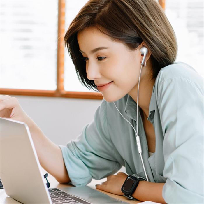 Bild 6, WEKOME In-Ear Hörlurar USB-C Vit