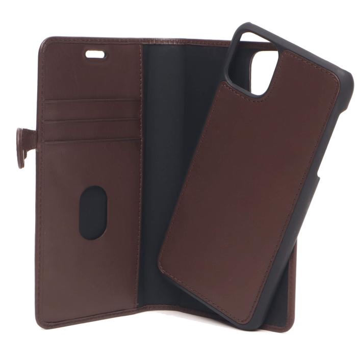 Bild 4, Buffalo iPhone 11 Fodral 2in1 Äkta Läder Brun
